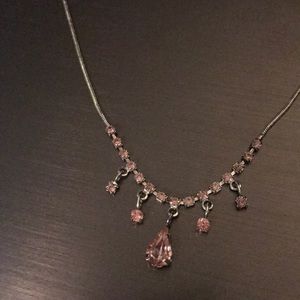 Light Pink Crystal Necklace